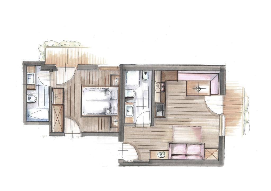 Garni Appartement Alpenresidence Cadipietra Ruang foto